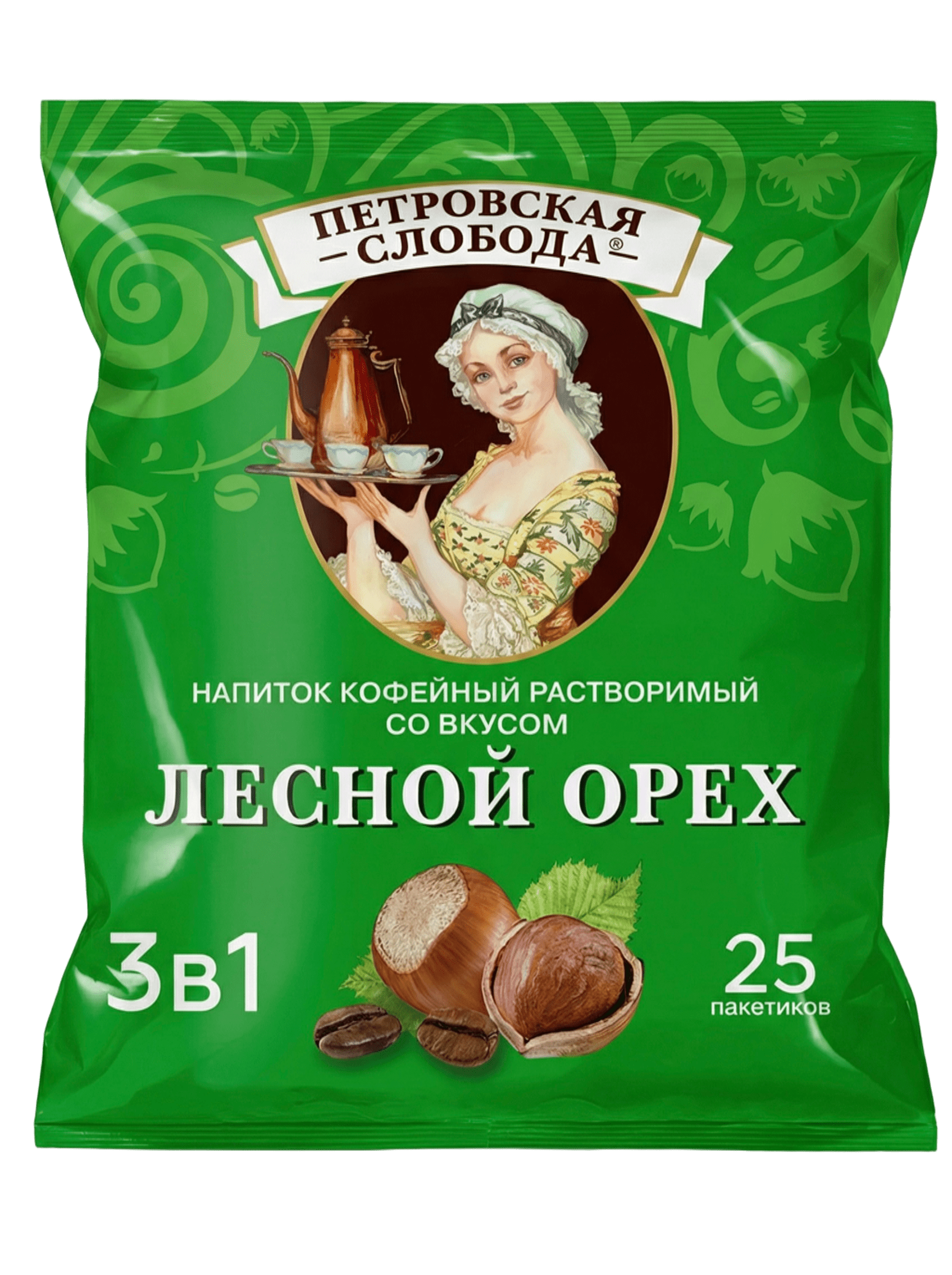 Петровская Слобода 3 в 1 Орех (блок 25 пакетиков)