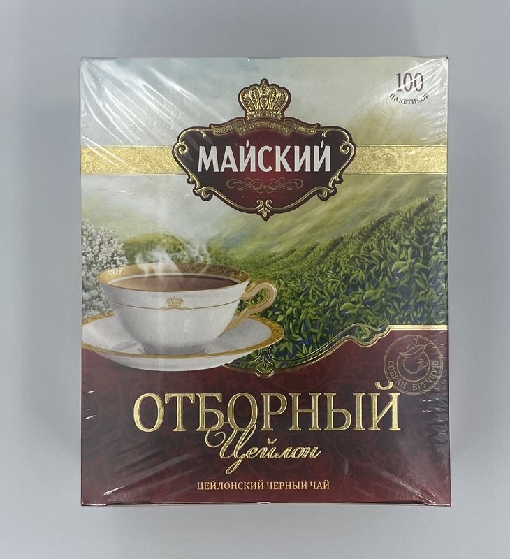 Майский Отборный Цейлон 100 пакетиков