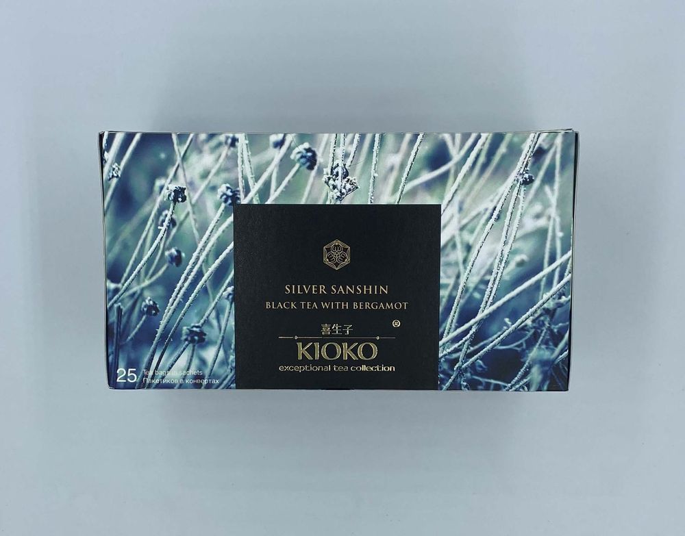 Киоко 25 пакетиков Сильвер Саншин Бергамот Kioko Silver Sanshin