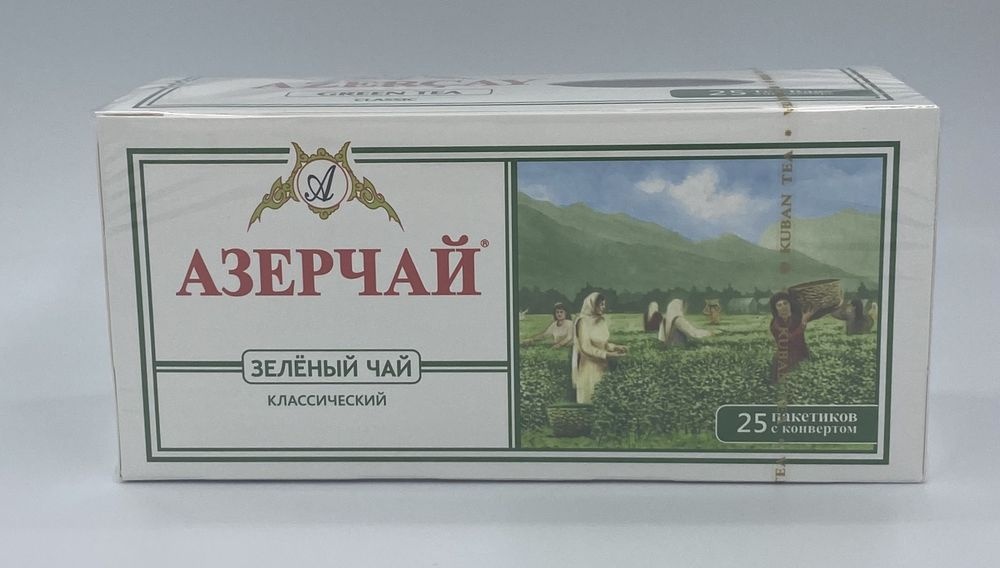Азерчай Зелёный 25 пакетиков Azercay
