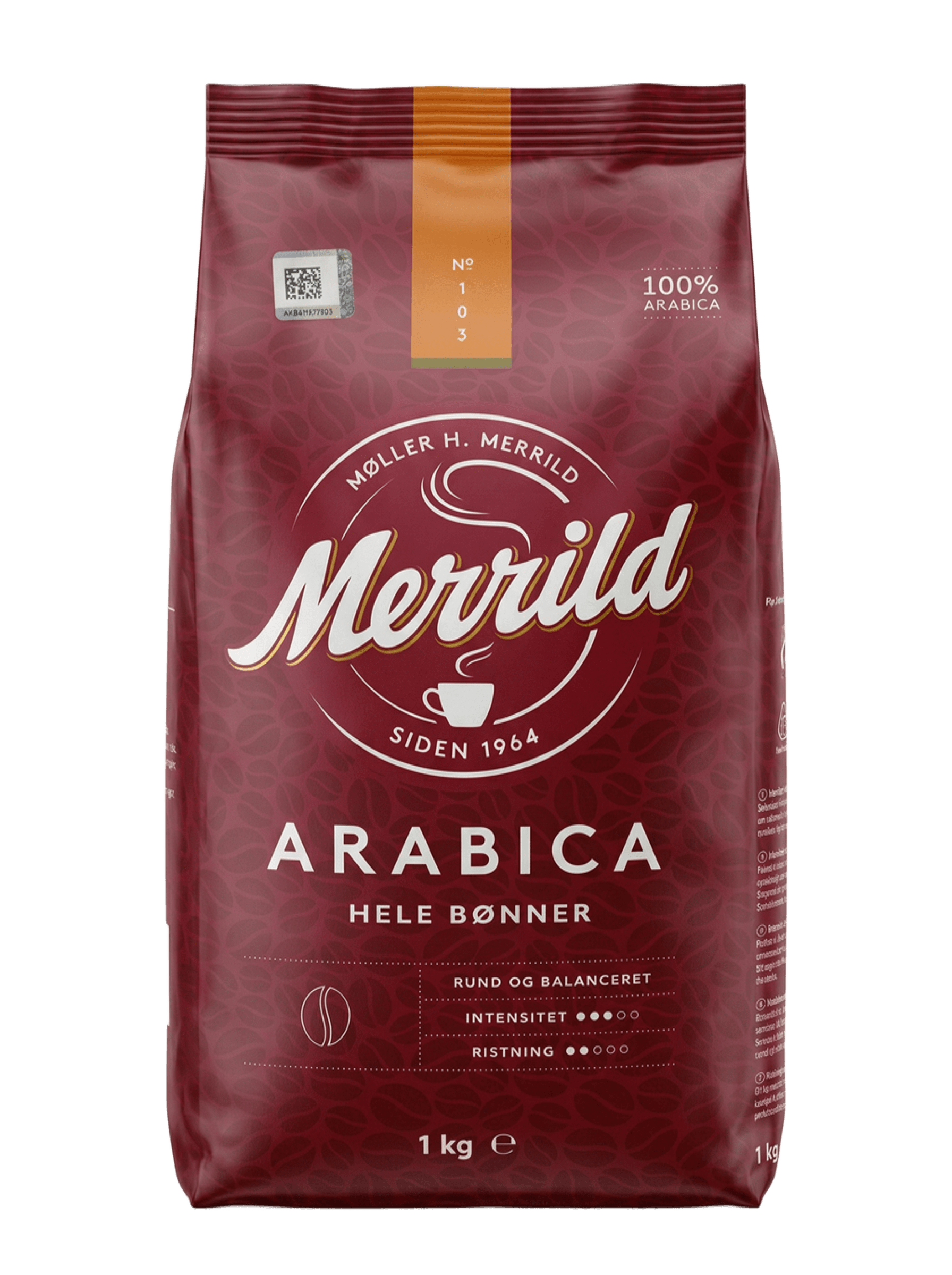 Мэррилд Арабики зерно 1000г Merrild Beans Arabica