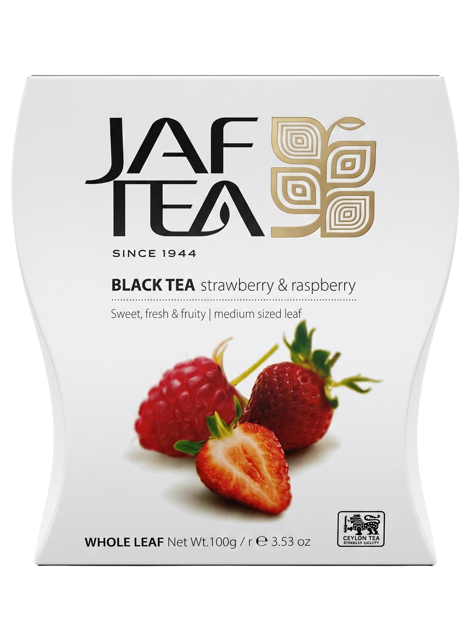 Джаф чёрный Клубника Малина 100г Jaf Tea Strawberry & Raspberry