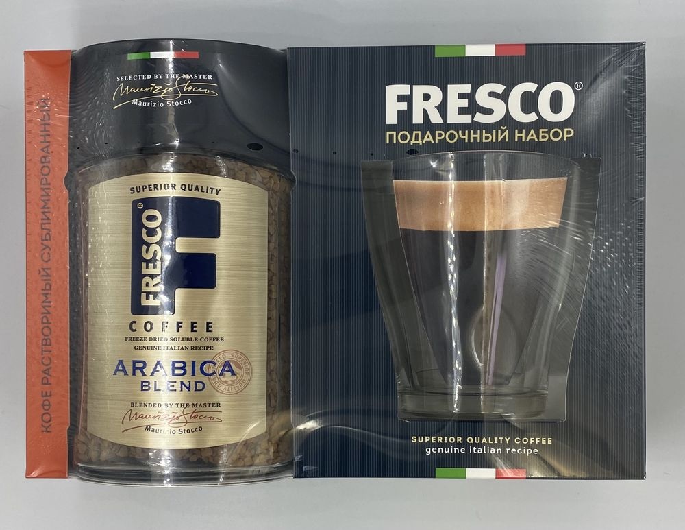 Фреско Арабика Бленд Подарочный набор с кружкой 100г Fresco Arabica Blend