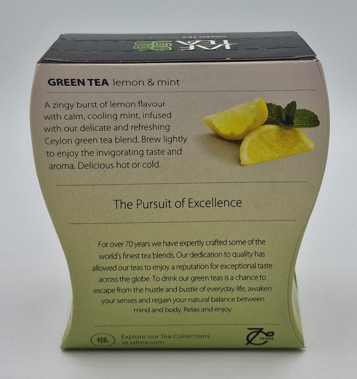 Джаф зелёный Лимон Мята 100г Jaf Tea 4
