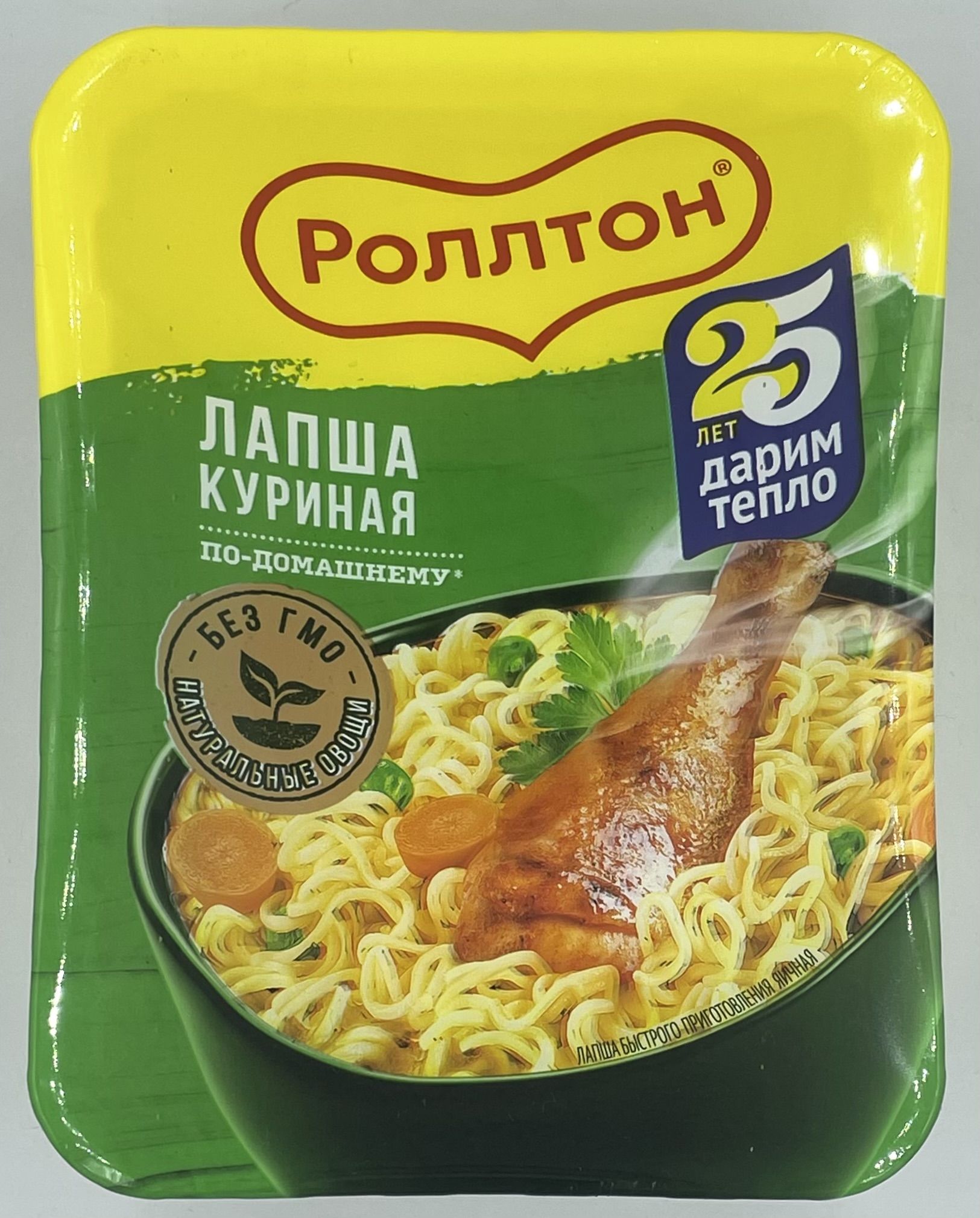 Лапша Роллтон Курица по-домашнему 90г лоток