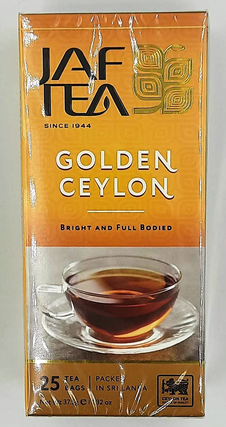 Джаф чёрный 25 пакетиков Голден Цейлон Jaf Tea Golden Ceylon
