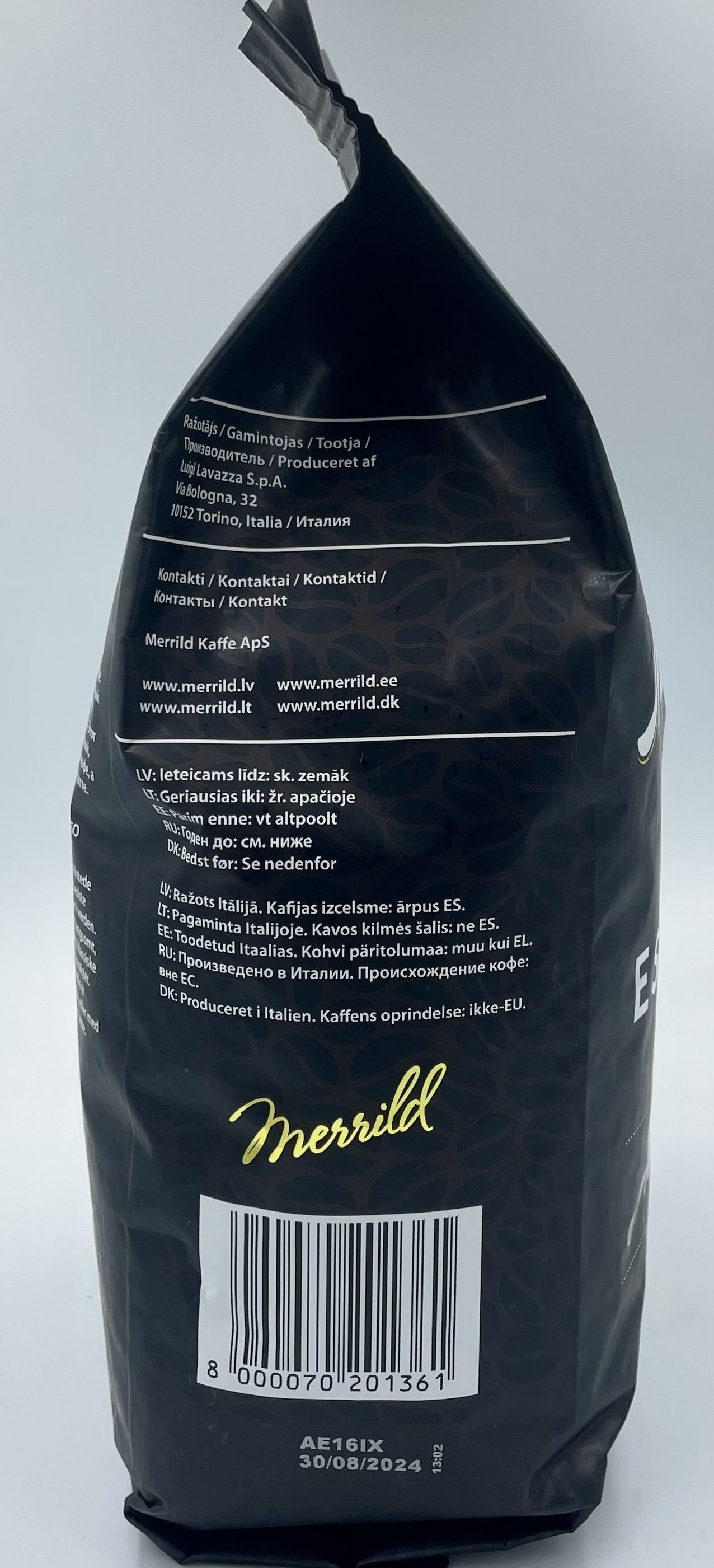 Мэррилд Эспрессо зерно 1000г Merrild Espresso 4
