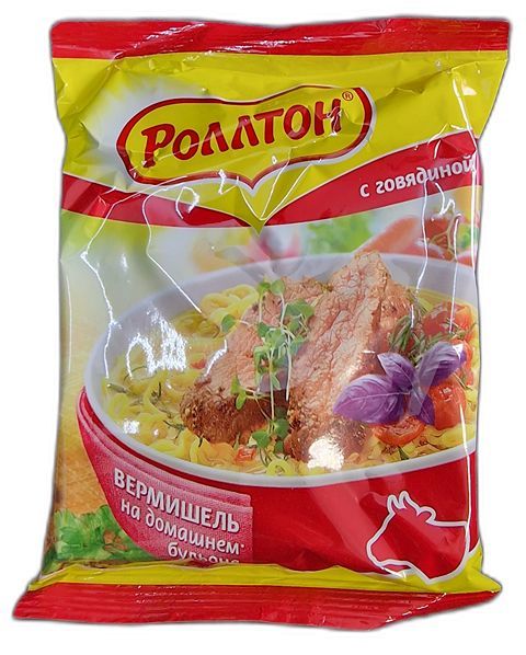 Вермишель Роллтон с говядиной 60г 3