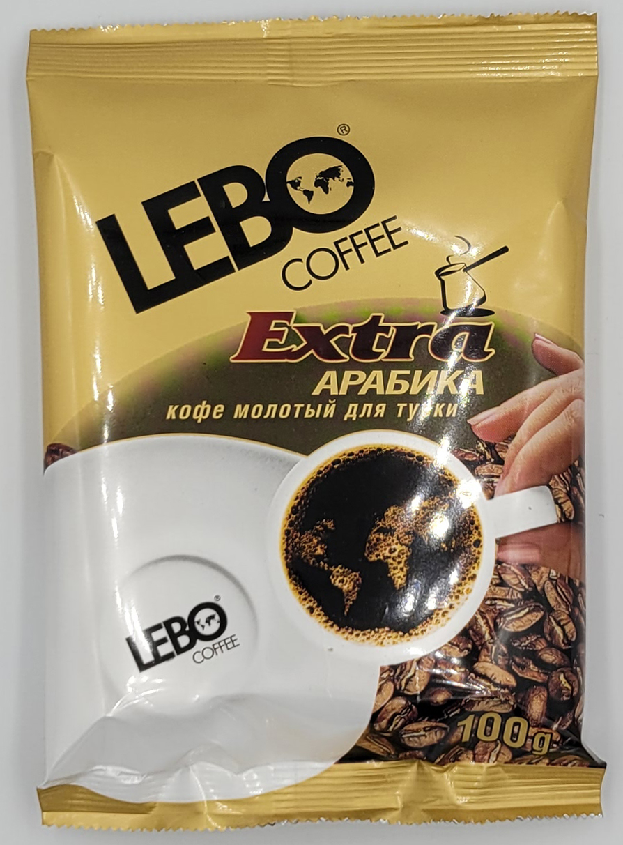 Принц Лебо Экстра для турки молотый 100г Lebo Extra