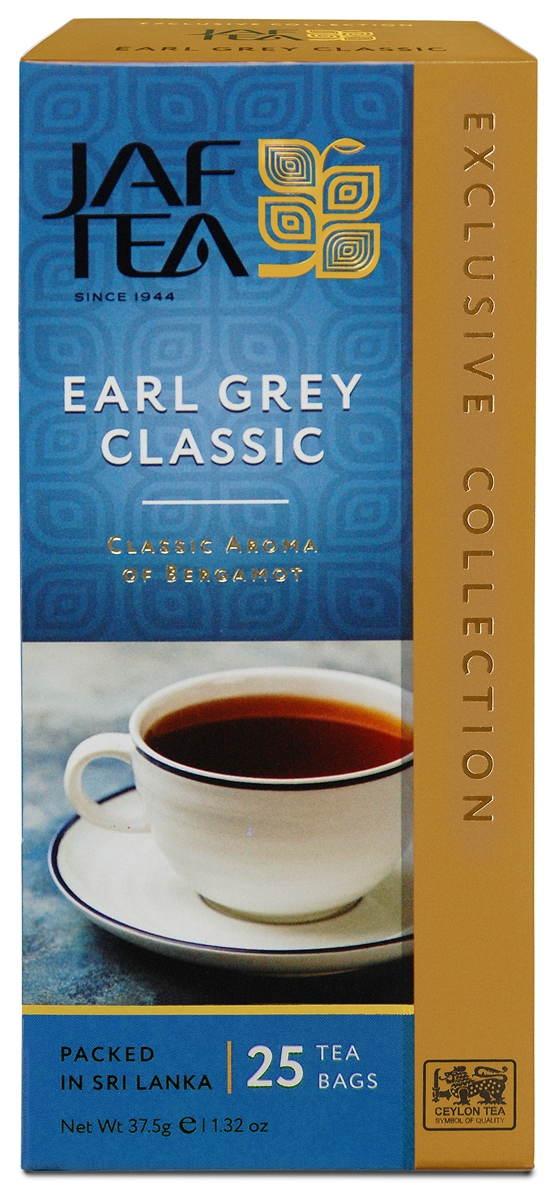 Джаф чёрный 25 пакетиков Седой Граф Jaf Tea Earl Grey