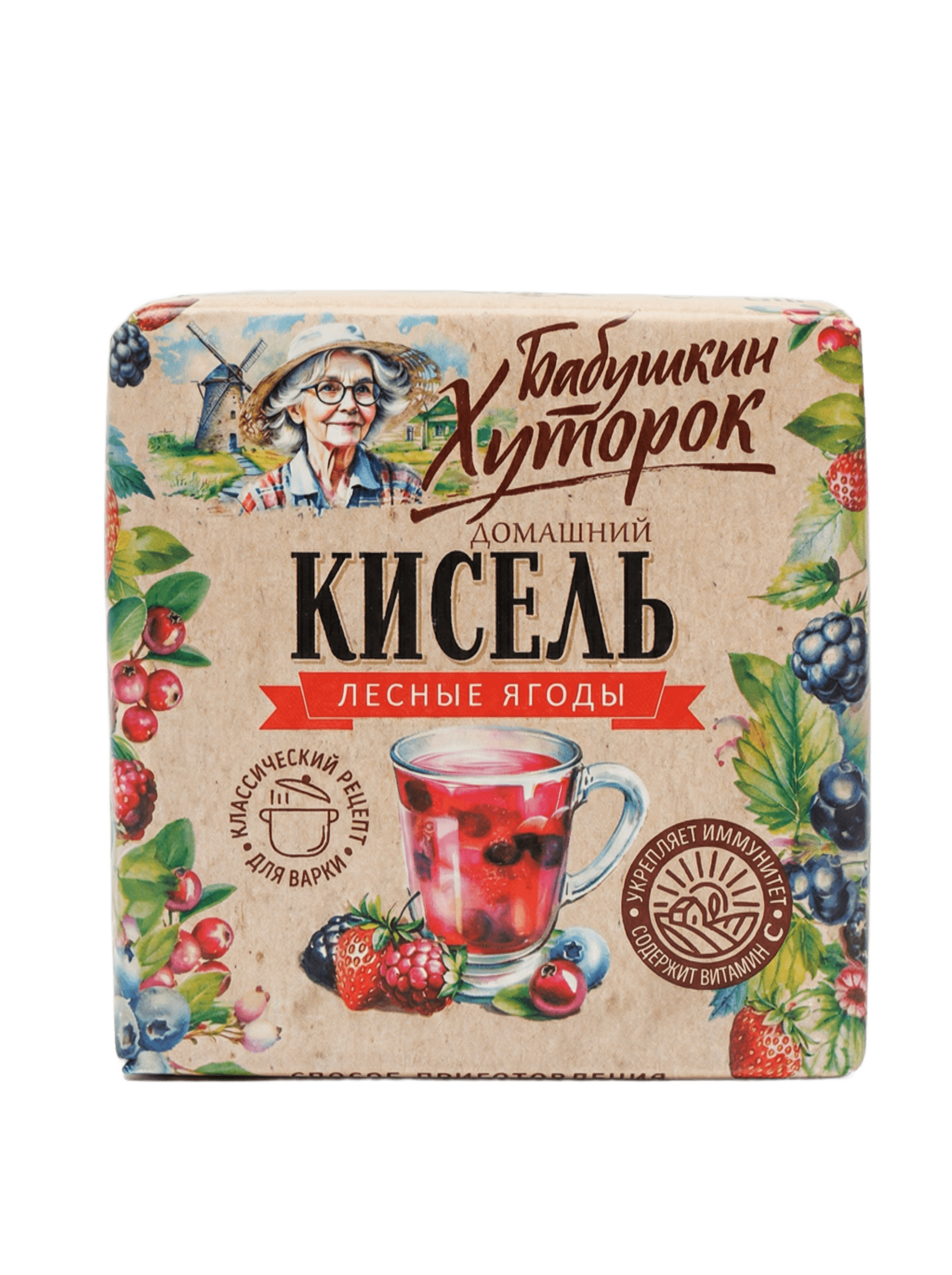 Кисель Бабушкин Хуторок брикет лесная ягода 180г