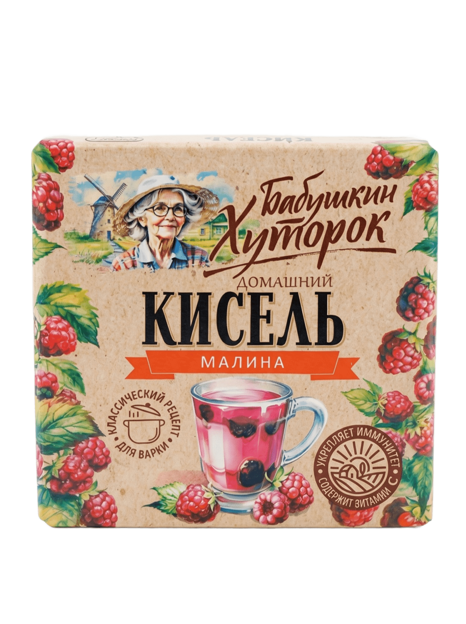 Кисель Бабушкин Хуторок брикет малина 180г