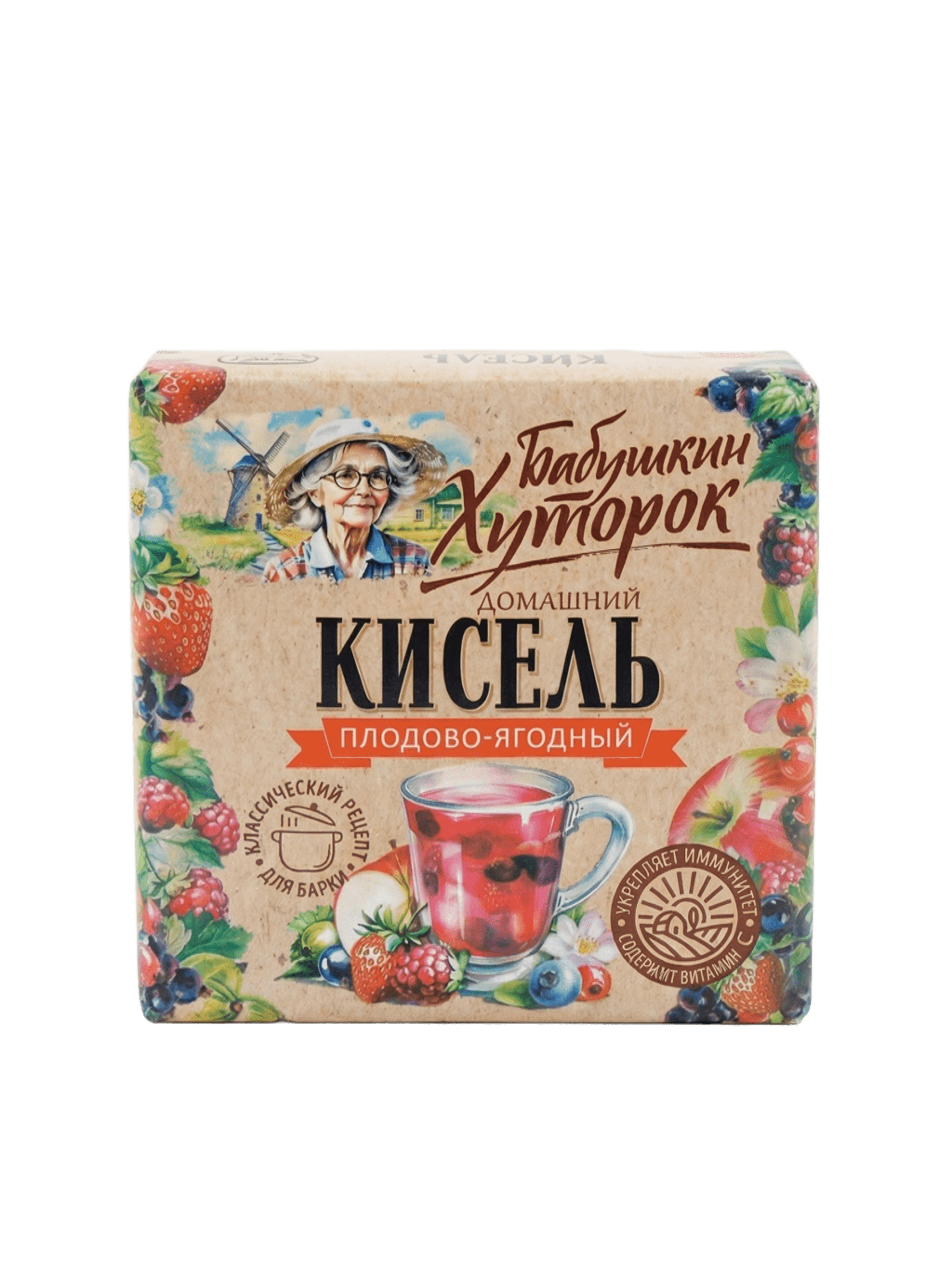 Кисель Бабушкин Хуторок брикет плодово-ягодный 180г