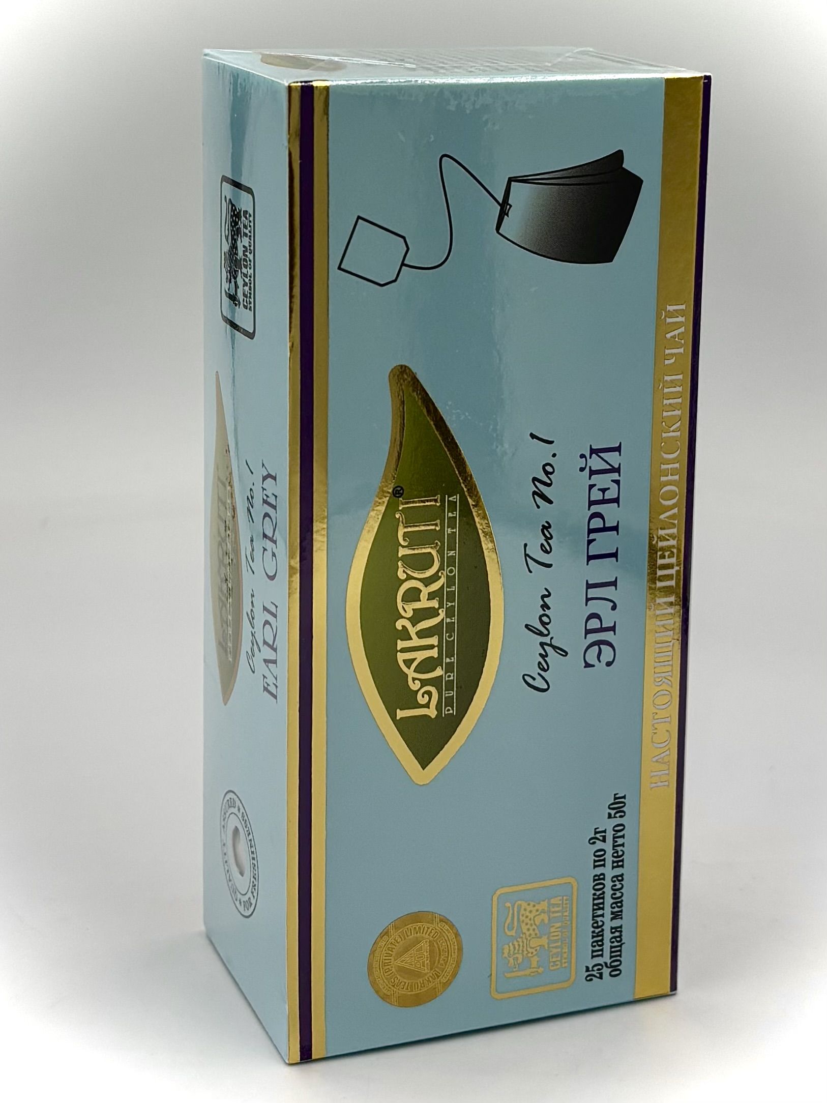 Лакрути 25 пакетиков Эрл Грей Lakruti Earl Grey