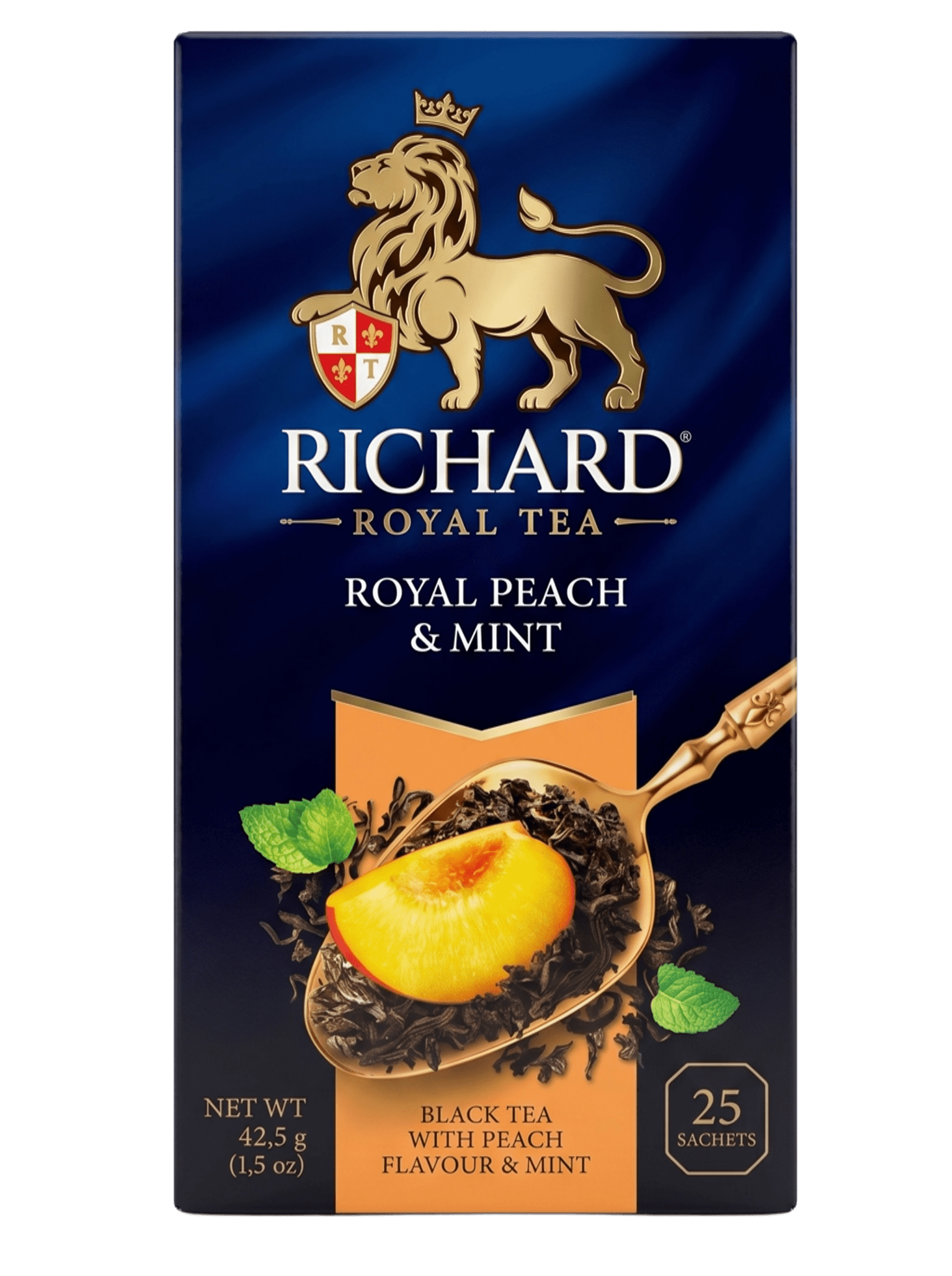 Ричард 25 пакетиков Персик и мята Richard Royal Peach & Mint