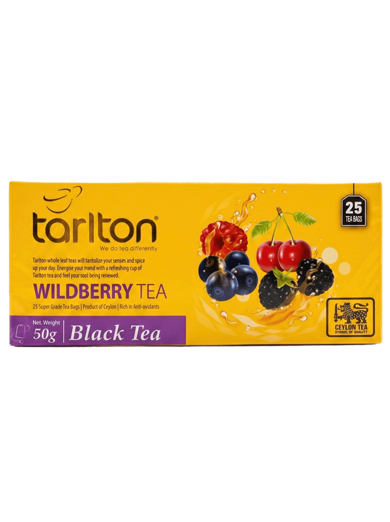 Тарлтон 25 пакетиков чёрный Дикая Ягода Tarlton