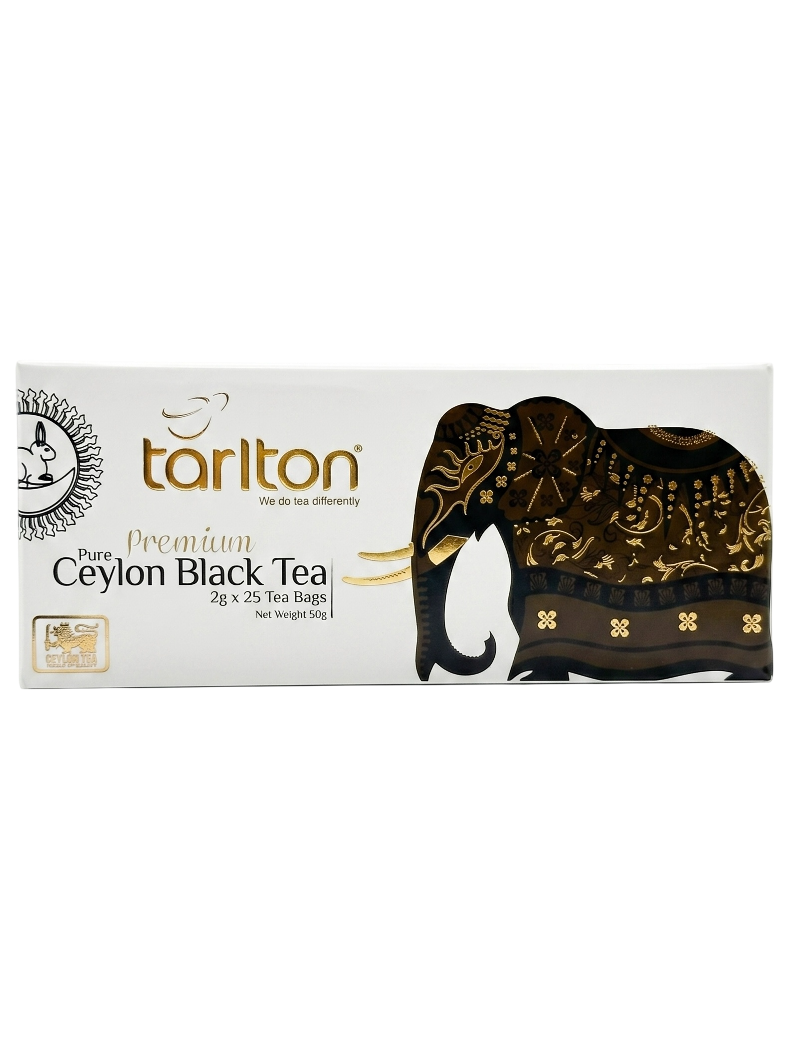 Тарлтон 25 пакетиков чёрный Золотой цейлон Tarlton