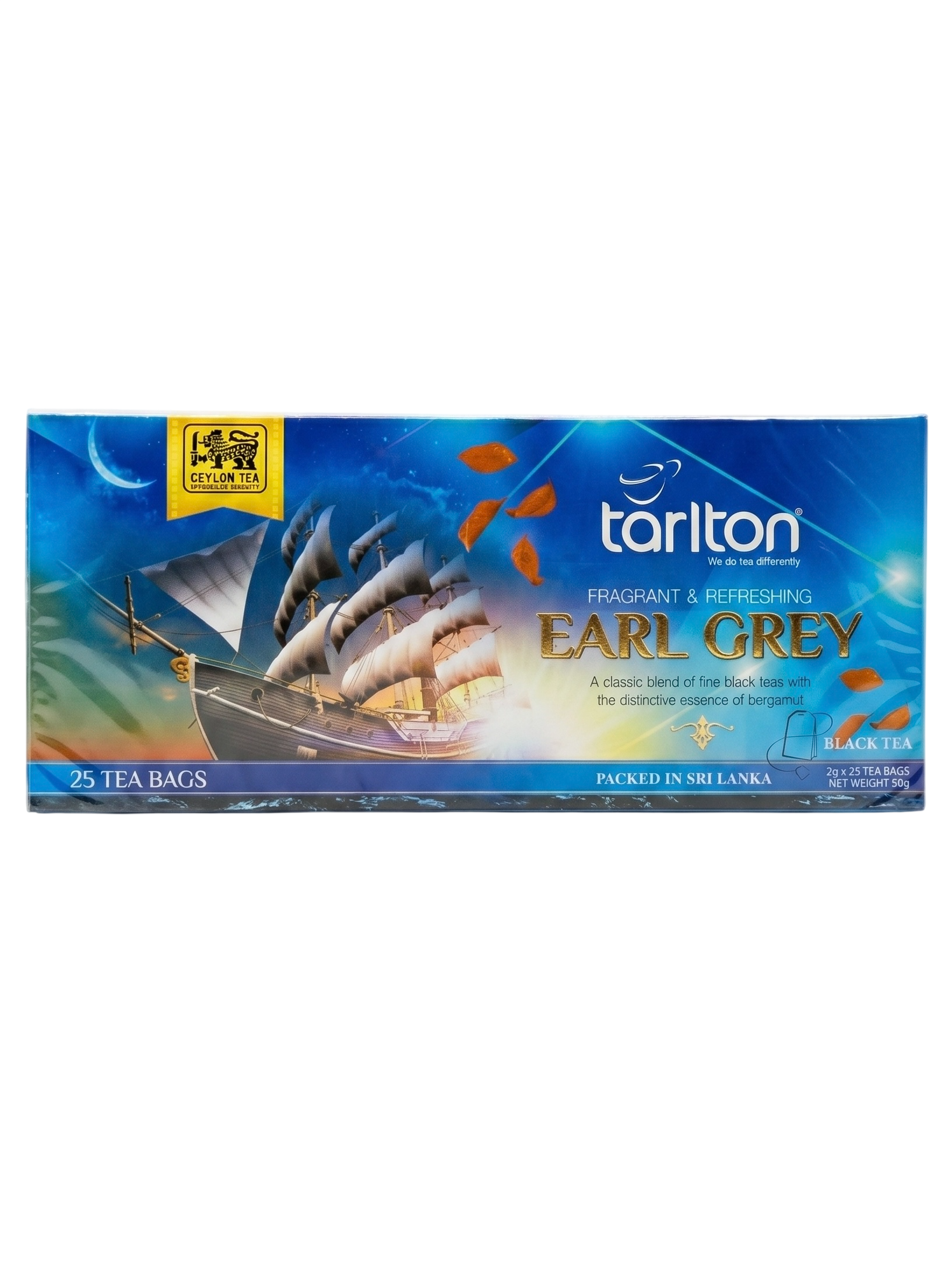 Тарлтон 25 пакетиков чёрный Эрл Грей Tarlton