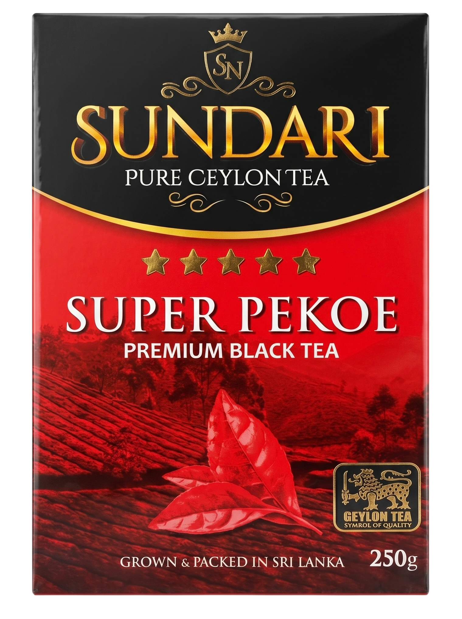 Сундари чёрный Супер Пекое 250г Sundari