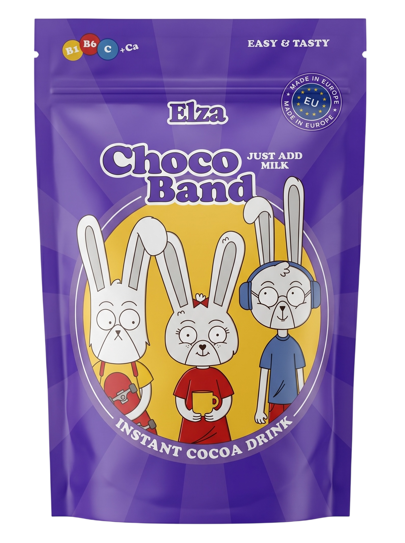 Элза Шоко Бэнд с витаминами и кальцием м/у 200г Elza Choco Band
