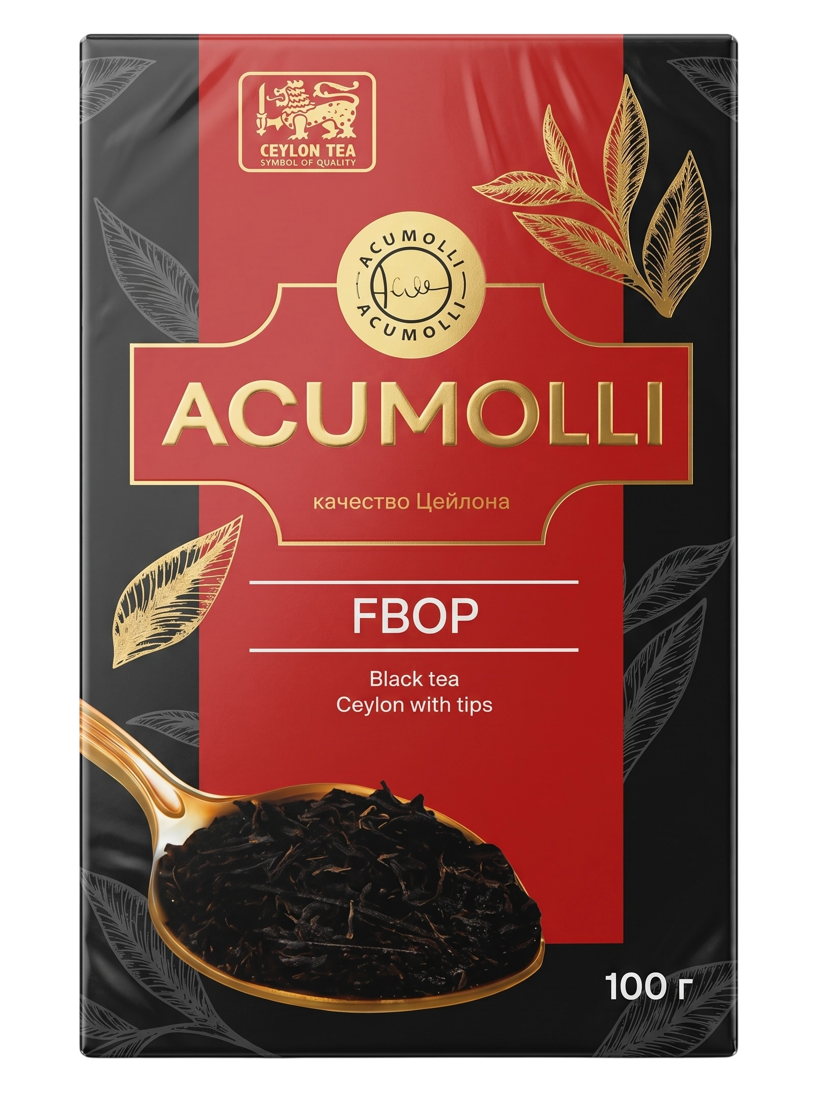 Акумоли Чёрный ФБОП с типсами 100г Acumoli