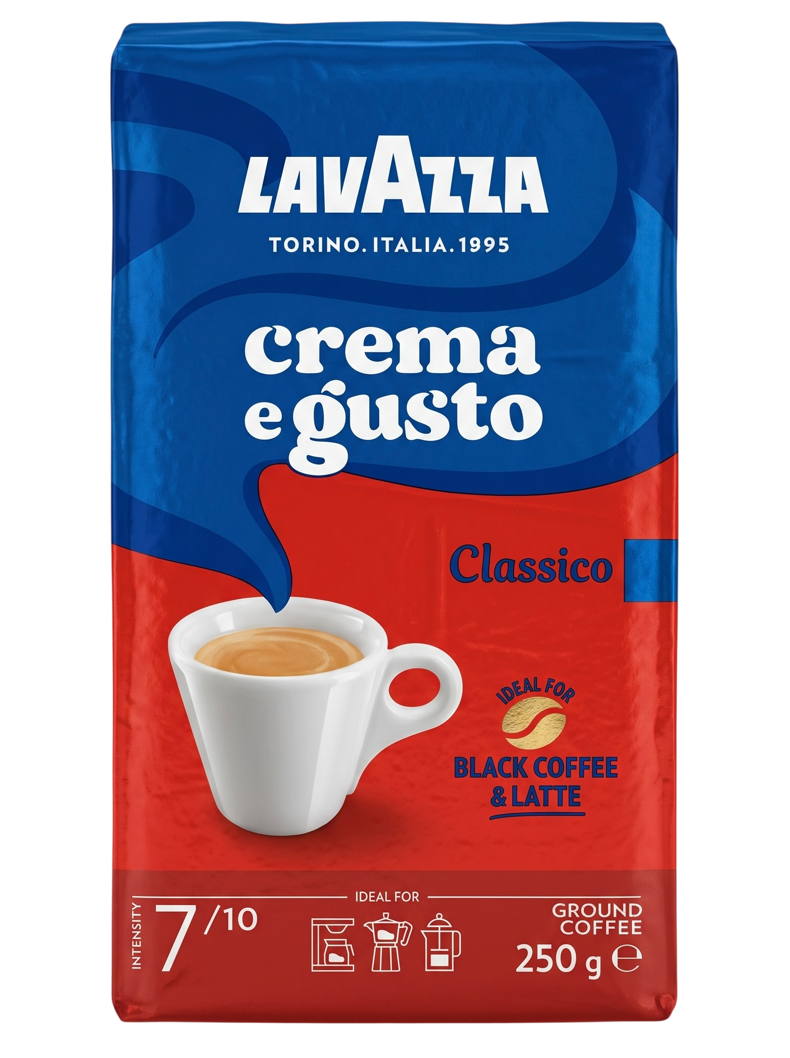 Лавацца Крем Густо молотый 250г Lavazza Crema E Gusto