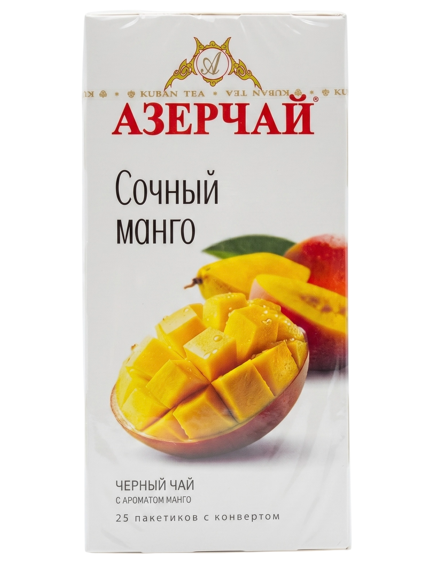 Азерчай черный с манго 25 пакетиков в сашетах Azercay