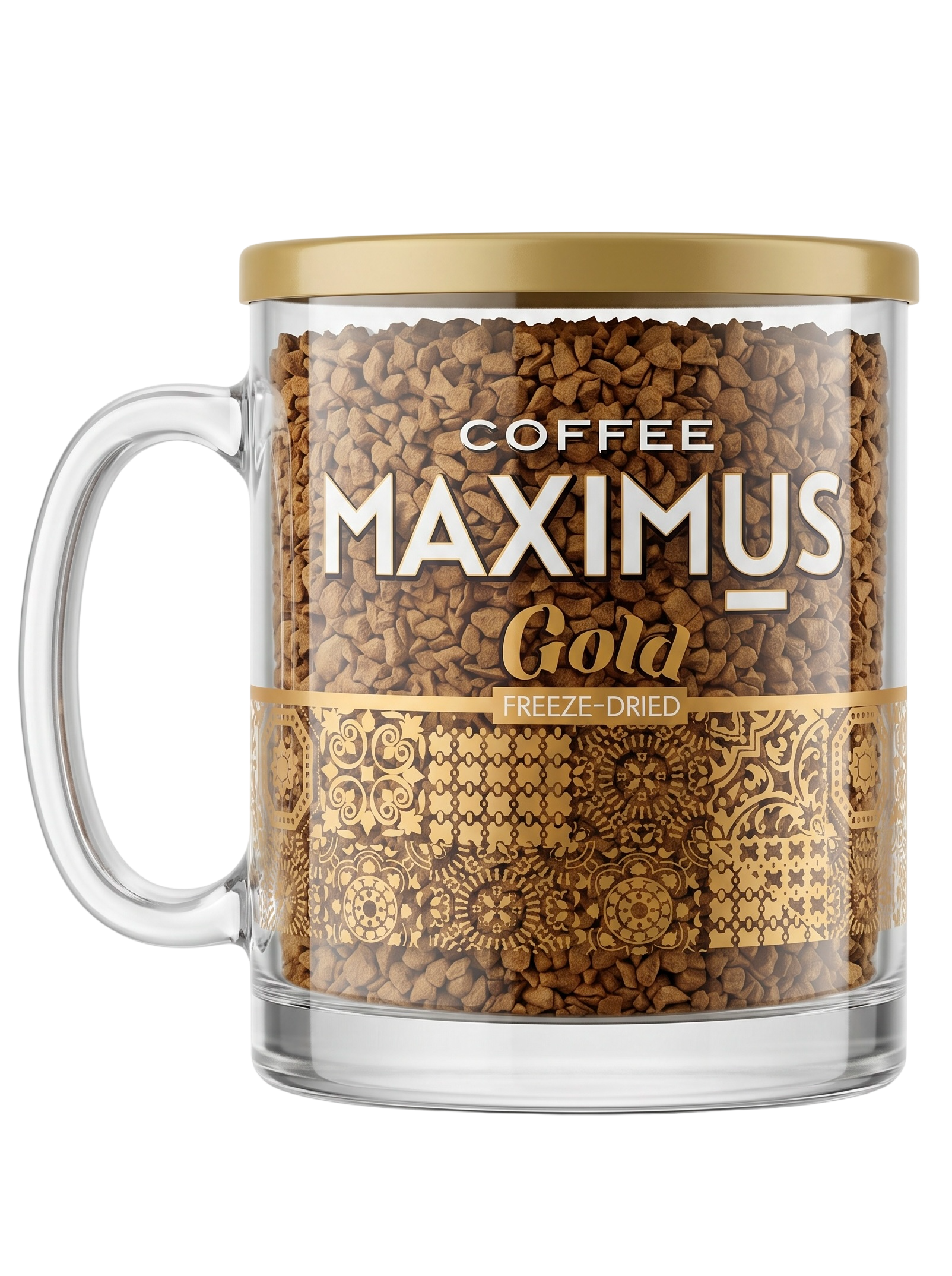 Максимус Набор с кружкой Голд 135г Maximus Gold
